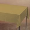 Gold Plastic Tablecover Rectangle