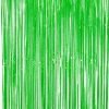 Shimmer Foil Door Curtain Green