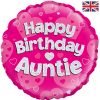 Happy Birthday Auntie Foil Balloon
