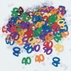 Happy 40th Birthday Multi-Coloured Confetti
