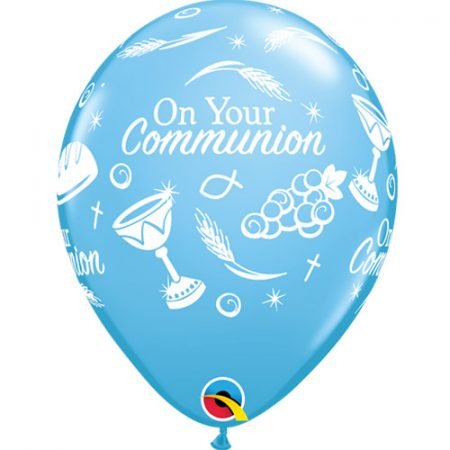 Communion Blue Latex Balloons