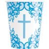 Fancy Blue Cross Cups