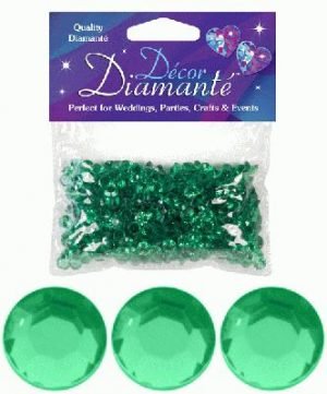 Diamante Diamonds Emerald Green