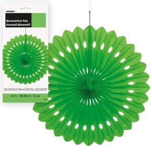 Decorative Fan Lime Green