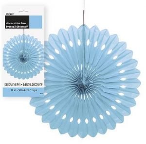 Decorative Fan Powder Blue